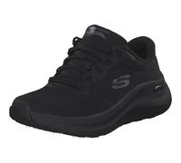 Skechers Arch Fit 2.0 Big League, Tenis Bajos Mujer, Black Mesh/Gunmetal Trim, 36.5 EU