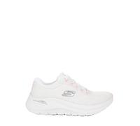 Skechers Arch Fit 2.0 Big League - Tenis para Mujer, Malla Blanca, Ribete Rosa y Azul, 38 EU