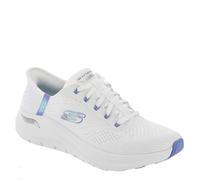 Skechers Arch Fit 2.0 Easy Chic - Tenis sin Cordones para Mujer, Wbl=Blanco/Azul, 37 EU