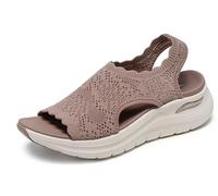 Skechers Arch Fit 2.0 - Elección Impecable Sandalia Deportiva Mujer, moca, 37 EU