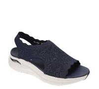 Skechers Arch Fit 2.0-Flawless Choice, Sandalias Deportivas Mujer, Navy, 36 EU