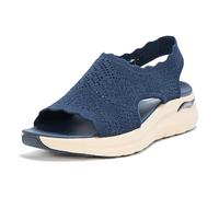 Skechers Arch Fit 2.0-Flawless Choice - Sandalias Deportivas para Mujer, Navy, 39 EU