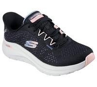 Skechers Arch Fit 2.0 Fresh Pace, Zapatillas Mujer, Black Mesh/PU/Multi Trim, 38 EU