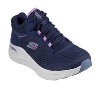 Skechers Arch Fit 2.0 Rainy Days - Tenis para Mujer, Malla Azul Marino con Ribete Morado, 36 EU