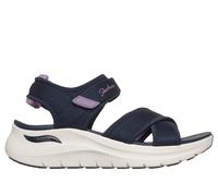 Skechers Arch Fit 2.0 Sandal - Feelin' Bright en Navy/Morado, talla 36, Vegan