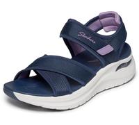 Skechers Arch FIT 2.0 - Sandalias Planas Feelin' Bright para Mujer, Color Azul Marino, Talla 7