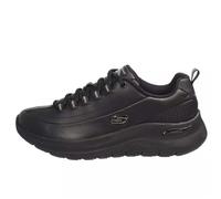 Skechers Arch Fit 2.0 Star Bound - Tenis para Mujer, Piel Negra con Ribete plomizo, 36 EU