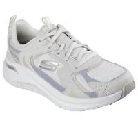 Skechers Arch Fit 2.0 Vintage Luxe - Tenis para Mujer, Malla de Cuero Natural con Ribete Gris, 37 EU