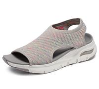Skechers Arch Fit, Ajuste de Arco - Catchy Wave Mujer, Taupe Multi, 39 EU