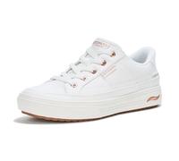 Skechers Arch Fit Arcade-See Ya There - Tenis sin cordones para mujer, Blanco, 8 Wide