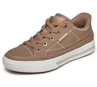 Skechers Arch Fit Arcade-See Ya There - Tenis sin Cordones para Mujer, Camello, 37.5 EU
