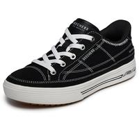 Skechers Arch Fit Arcade-See Ya There - Tenis sin Cordones para Mujer, Negro/Blanco, 40 EU