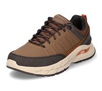Skechers ARCH FIT BAXTER YOREN, Zapatillas para Hombre, Dark Brown Leather W/ Synthetic, 41 EU