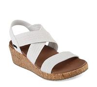 Skechers Arch Fit Beverlee-Love Stay, Sandals Mujer, White, 40 EU