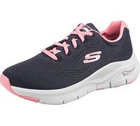 Zapatillas skechers arch fit - big appea mujer navy mesh/coral tr 36