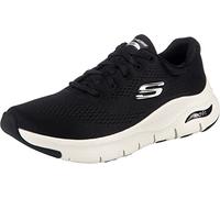 Skechers Arch Fit Big Appeal, Zapatillas Mujer, Black Mesh White Trim, 36 EU