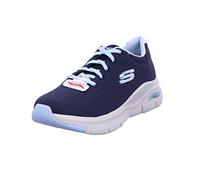 Skechers Arch Fit Big Appeal, Zapatillas Mujer, Navy Knit Mesh Lt Blue Trim, 36 EU