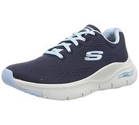 Skechers Arch Fit Big Appeal, Zapatillas Mujer, Navy Knit Mesh Lt Blue Trim, 38.5 EU