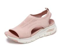 Skechers Arch Fit City Catch Mujer Sandali, Blush Knit, 39 EU