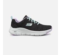 Skechers Arch Fit-comfy Wave. Black/lavender. 149414/bklv - Negro/Morado - Zapatillas Deportivas Mujer MKP