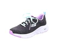 Skechers Arch Fit Comfy Wave, Zapatillas Mujer, Negro (Black/Lavender), 38 EU