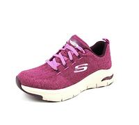 Skechers Arch Fit - Comfy Wave, Zapatillas Mujer, Red, 35 EU