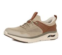 Skechers Arch Fit Crosser Emeric, Zapatillas Hombre, Taupe Brown Knit/Synthetic, 47.5 EU