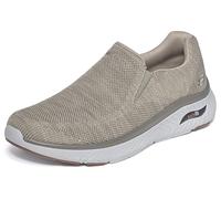 Skechers Arch Fit Crosser Locke - Tenis para Hombre, Malla Gris Pardo, 41 EU