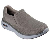 Skechers Arch Fit Crosser Locke, Zapatillas Hombre, Taupe Mesh, 45.5 EU