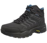 Skechers Arch Fit Dawson Raveno, Botas de Senderismo Hombre, Black Leather / Mesh, 45 EU
