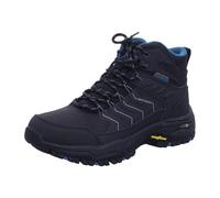 Skechers Arch Fit Dawson Raveno, Botas de Senderismo Hombre, Black Leather / Mesh, 46 EU