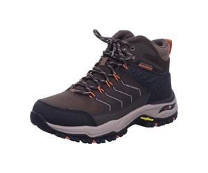 Skechers Arch Fit Dawson Raveno - Tenis para Hombre, Malla de Cuero marrón, 41.5 EU