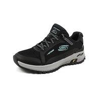 Skechers Arch Fit Discover, Zapatillas de Senderismo Mujer, Black/Aqua, 35EU