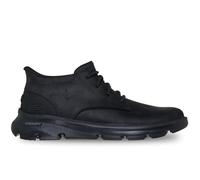 Skechers Arch Fit Garza Ridley, Botas Cortas al Tobillo Hombre, Black Leather/Synthetic, 46 EU