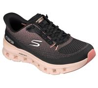 Skechers Arch Fit Glide-Step Pro, Zapatillas Mujer, Black Mesh/Peach Trim, 40 EU