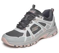 Skechers Arch FIT Hillcrest - Tenis para Mujer, Color Gris y Rosa, Talla 4