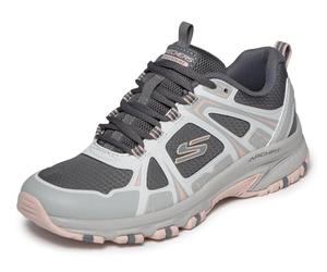 Skechers Arch FIT Hillcrest - Tenis para Mujer, Color Gris y Rosa, Talla 4