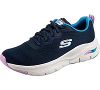 Skechers Arch Fit Infinity Cool, Zapatillas Mujer, Navy Mesh/Multi Trim, 36 EU