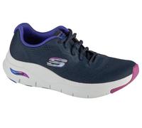 Skechers Arch Fit Infinity Cool, Zapatos Deportivos Mujer, Navy Mesh/Purple Trim, 36.5 EU