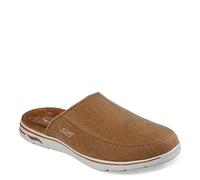 Skechers ARCH FIT LOUNGE, Pantuflas para Hombre, Wheat Textile, 41 EU