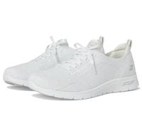 Skechers Arch Fit Refine 2.0-Opal, Zapatillas Mujer, Blanco Plata WSL, 40 EU