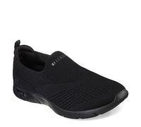 Skechers Arch Fit Refine Don't Go - Zapatillas para Mujer, Negro -, 6 Wide