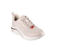 Skechers Zapatillas Sport Arch Fit de mujer tipo running bajas con cuña interna. Beige 41