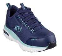 Skechers Arch Fit Sr EbinalFire y botas de seguridad para mujer, Tela sintética azul marino aguamarina, 38 EU