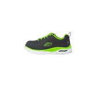Skechers Arch Fit Sr Ringstap, Zapatos de trabajo Hombre, Charcoal Lime Textile/Synthetic, 41 EU