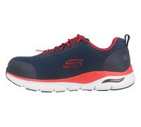 Skechers Arch Fit Sr Ringstap, Zapatos de trabajo Hombre, Navy Red Textile/Synthetic, 48.5 EU