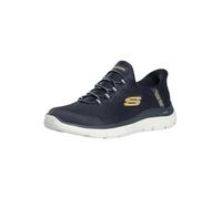 Skechers Arch Fit Summits Kynor - Zapatillas Deportivas para Hombre, Malla Azul Marino/Borde Amarillo, Talla 8