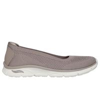 Skechers Arch FIT Sunny Zen Walk - Tenis para Mujer, Color Gris Pardo Oscuro, Talla 7