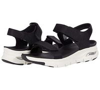 Skechers ARCH FIT TOURISTY, Sandalias para Mujer, Black Mesh, 41 EU