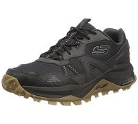 Skechers Arch Fit Trail Air, Zapatos de Trekking Hombre, Black Leather/Mesh/Trim, 43 EU